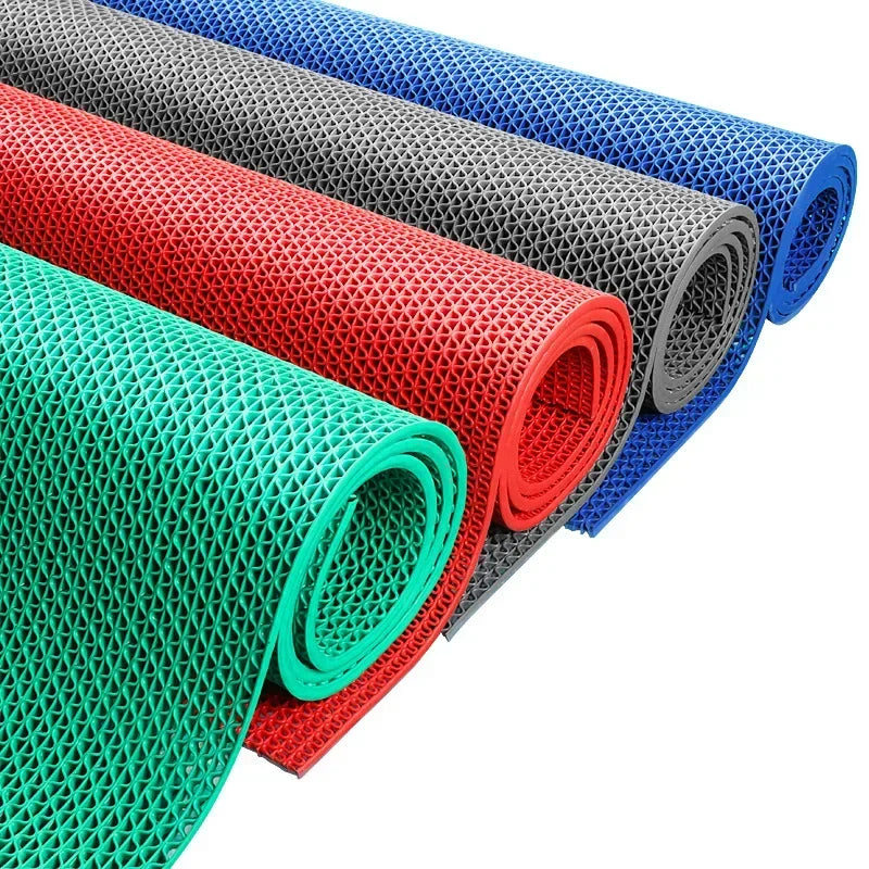 Non Slip Drainage Rubber Mat PVC Rug for Commercial Door Mats Restaurant Kitchen Garage Bathroom Pool and Deck Areas