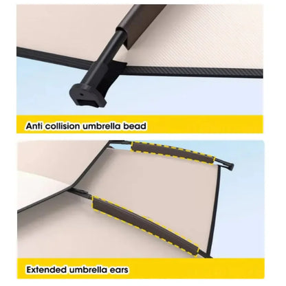 Fishing Umbrella 2.0-2.4M New Fashion Outdoor Sun Protection Windproof Waterproof Parasol Portable Large Beach Umbrella Shade