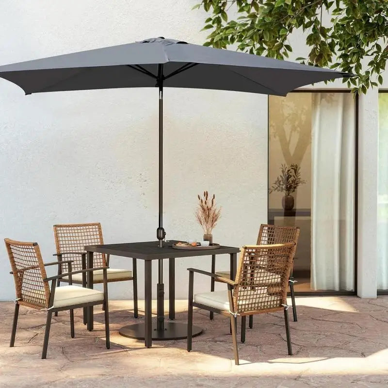 Rectangular Parasol Cloth Replacement 200x300cm Outdoor Backyard Garden Rainproof Square Patio Umbrella Cloth Replacement Canopy