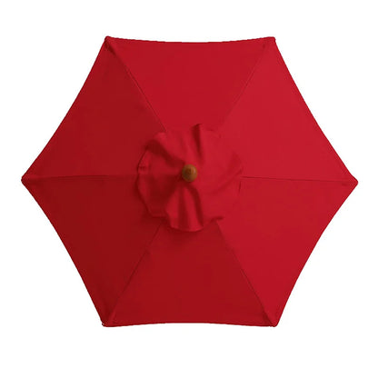 2/2.7/3M Parasol Replacement Cloth Without Stand Parasol Umbrella Cover Waterproof Sunshade Cloth Canopy Patio Garden Cover