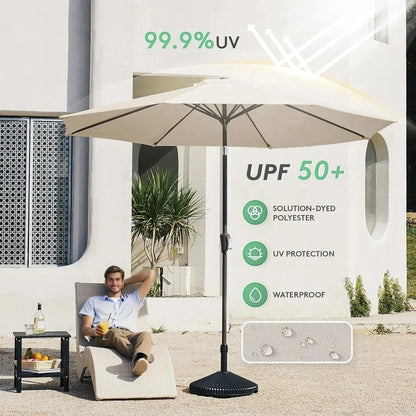 Outdoor Umbrella Folds Inside Pole Big Size Garden Outdoor Aluminum Frame Patio Umbrellas Table Umbrella Outdoor Patio