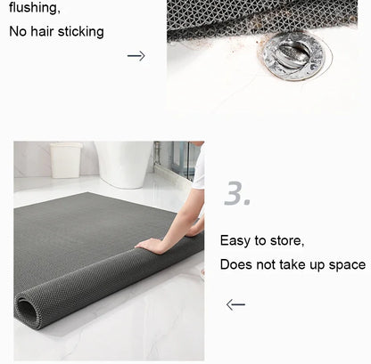 Drainage Non Slip Commercial Floor Mat PVC Drainage Bathroom Pool Floor Mat Mesh Big Hollow Door Mat Roll for Swim Pool