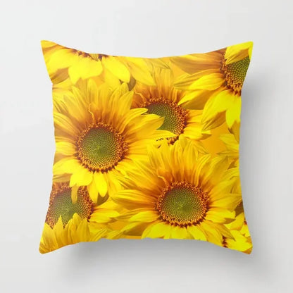 Sunflower Cushion Cover Summer Sofa Pillow  Bedroom Home Decor Car Office