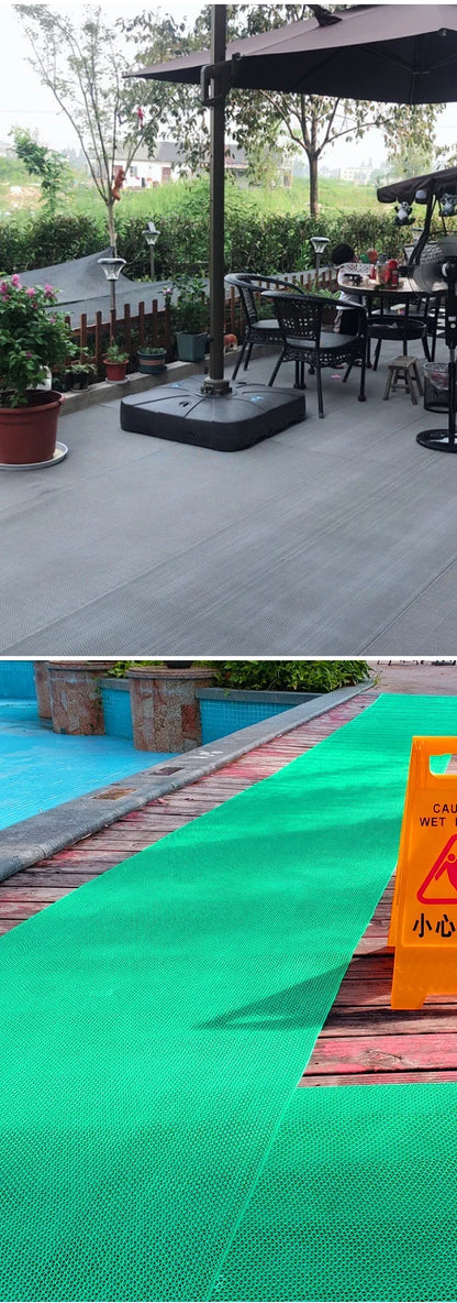 Non Slip Drainage Rubber Mat PVC Rug for Commercial Door Mats Restaurant Kitchen Garage Bathroom Pool and Deck Areas