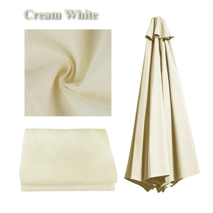 Parasol Replacement Cover 6 Ribs/8 Ribs Market Patio Umbrella Cloth Canopy Cover Waterproof Sunshade For Outdoor Garden