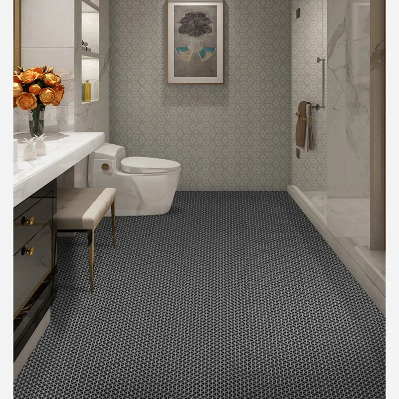 Drainage Non Slip Commercial Floor Mat PVC Drainage Bathroom Pool Floor Mat Mesh Big Hollow Door Mat Roll for Swim Pool