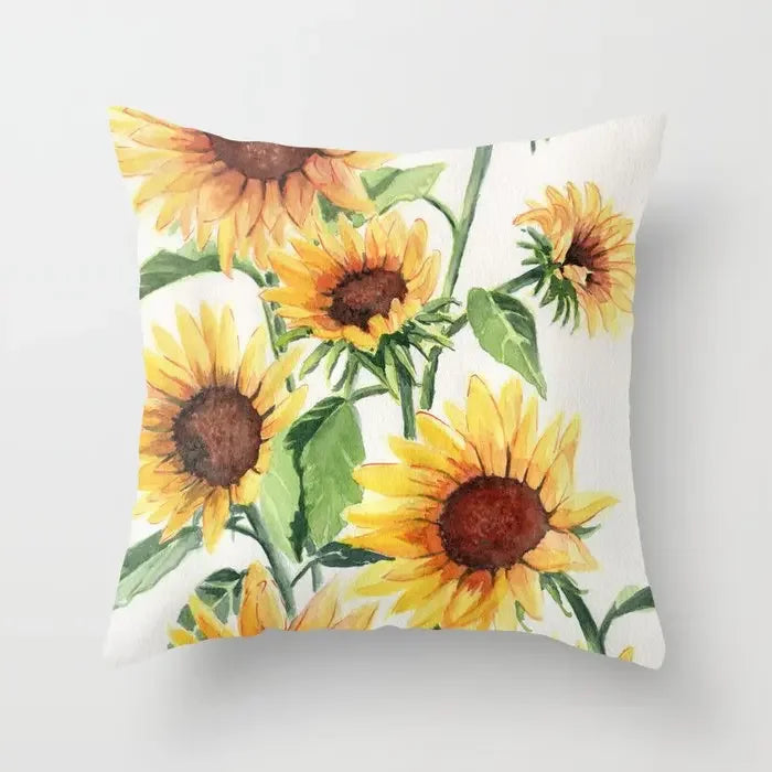 Sunflower Cushion Cover Summer Sofa Pillow  Bedroom Home Decor Car Office