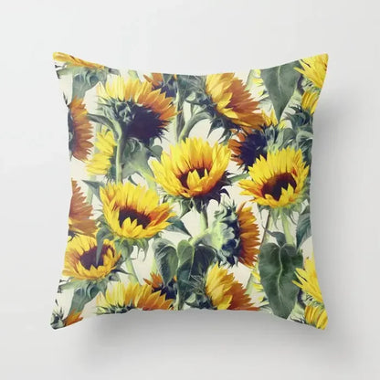 Sunflower Cushion Cover Summer Sofa Pillow  Bedroom Home Decor Car Office