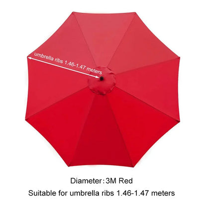 Parasol Replacement Cloth Outdoor Garden Banana Umbrella Cover Waterproof Sunshade Canopy For 6 Ribs/8 Ribs Parasol