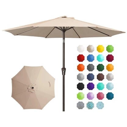 Outdoor Umbrella Folds Inside Pole Big Size Garden Outdoor Aluminum Frame Patio Umbrellas Table Umbrella Outdoor Patio