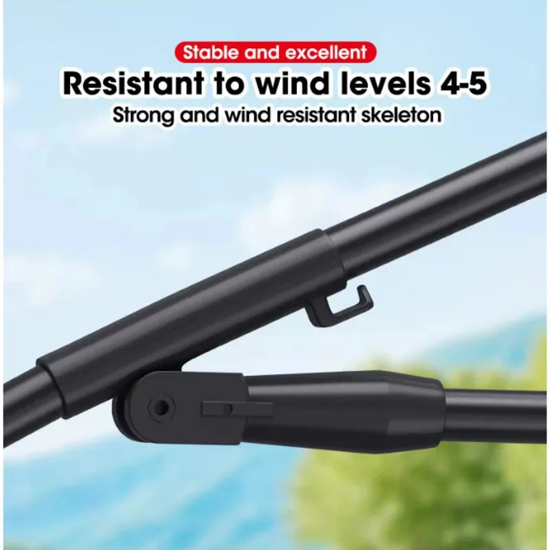 Fishing Umbrella 2.0-2.4M New Fashion Outdoor Sun Protection Windproof Waterproof Parasol Portable Large Beach Umbrella Shade