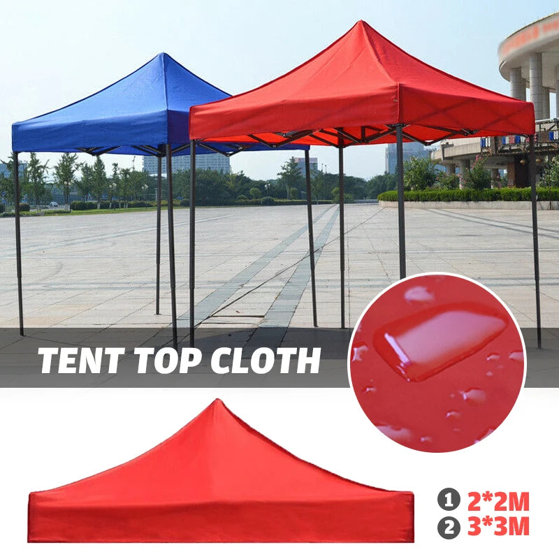 Foldable Tent Top Cloth Rainproof Canopy Top Cover Replacement Four-Corner Tent Cloth Outdoor Parasol Sun Shade Gazebo Top Cover