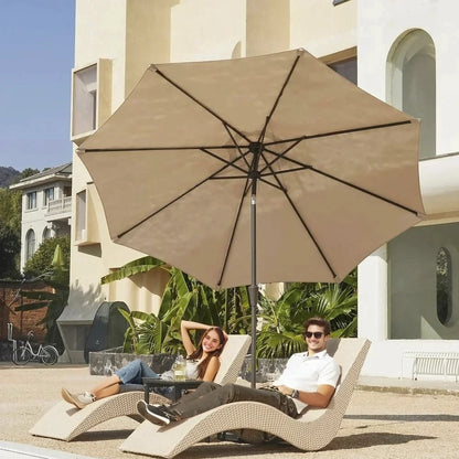 Outdoor Umbrella Folds Inside Pole Big Size Garden Outdoor Aluminum Frame Patio Umbrellas Table Umbrella Outdoor Patio