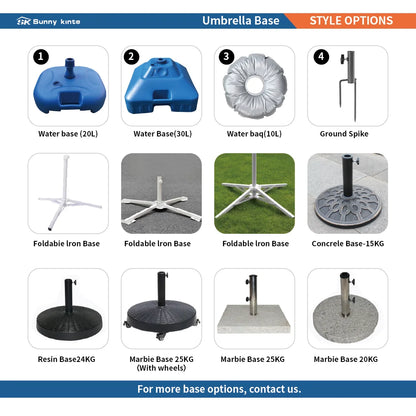 Outdoor Umbrella Folds Inside Pole Big Size Garden Outdoor Aluminum Frame Patio Umbrellas Table Umbrella Outdoor Patio