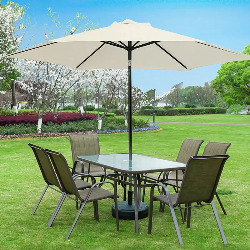 2/2.7/3M Parasol Replacement Cloth Without Stand Parasol Umbrella Cover Waterproof Sunshade Cloth Canopy Patio Garden Cover