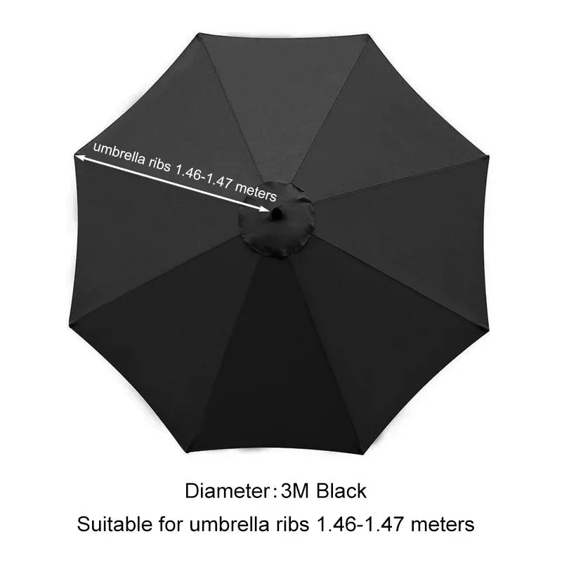 Parasol Replacement Cloth Outdoor Garden Banana Umbrella Cover Waterproof Sunshade Canopy For 6 Ribs/8 Ribs Parasol