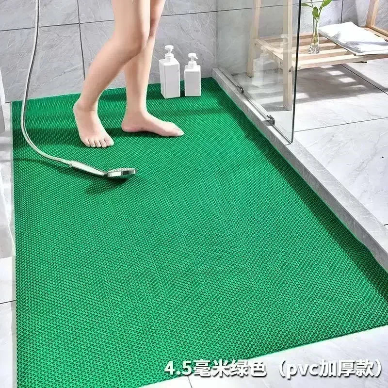 Drainage Non Slip Commercial Floor Mat PVC Drainage Bathroom Pool Floor Mat Mesh Big Hollow Door Mat Roll for Swim Pool