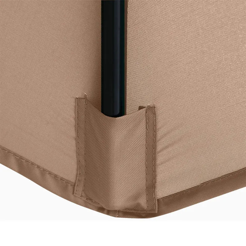 2/2.7/3M Parasol Replacement Cloth Without Stand Parasol Umbrella Cover Waterproof Sunshade Cloth Canopy Patio Garden Cover