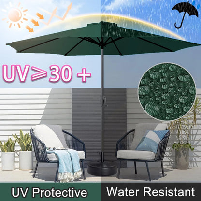 Uv Protection Parasol Sunshade Umbrella Cover Garden Umbrella Cover Waterproof Beach Canopy Replacement Cover 6ribs