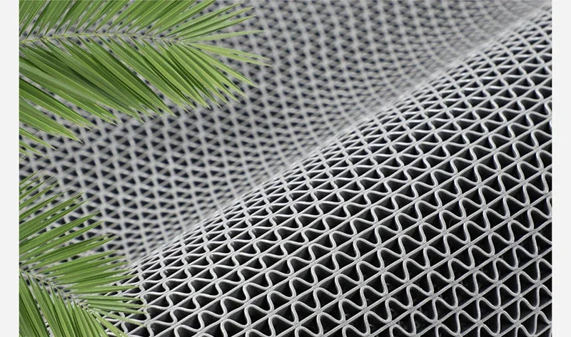 Drainage Non Slip Commercial Floor Mat PVC Drainage Bathroom Pool Floor Mat Mesh Big Hollow Door Mat Roll for Swim Pool