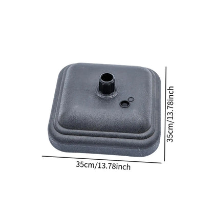 Fillable Umbrella Base Umbrella Holder Portable Weighted Square Sturdy Parasol Base for Yard Deck Poolside Lawn Backyard
