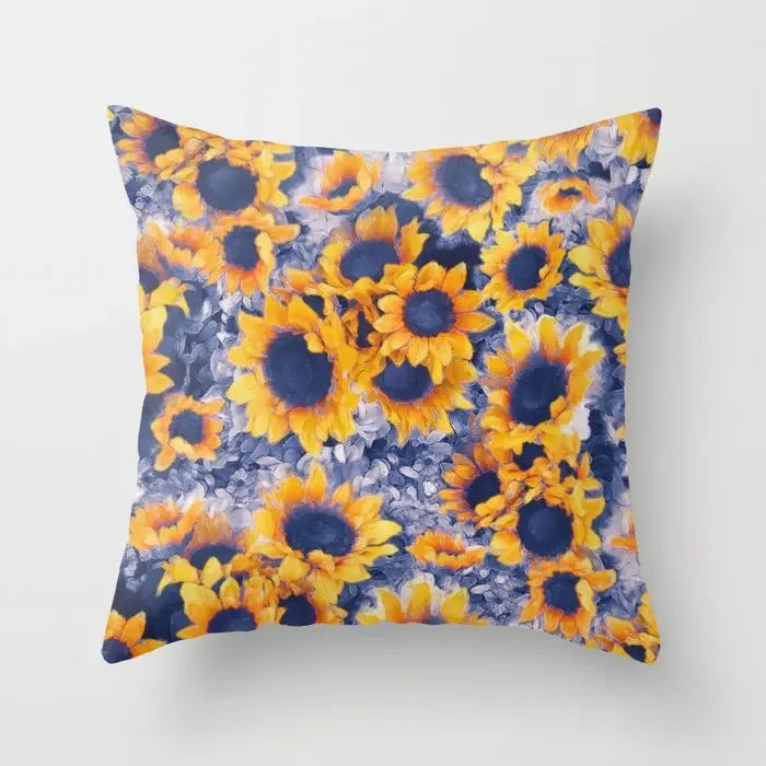 Sunflower Cushion Cover Summer Sofa Pillow  Bedroom Home Decor Car Office