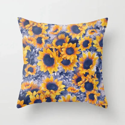 Sunflower Cushion Cover Summer Sofa Pillow  Bedroom Home Decor Car Office