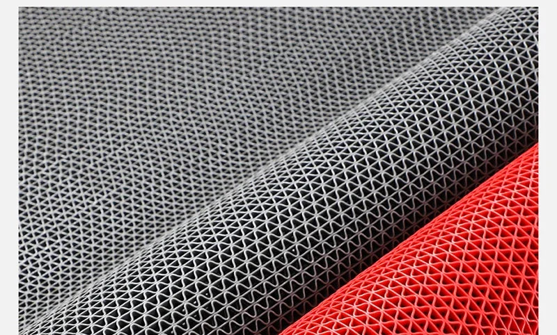 Drainage Non Slip Commercial Floor Mat PVC Drainage Bathroom Pool Floor Mat Mesh Big Hollow Door Mat Roll for Swim Pool