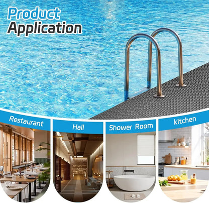 Waterproof Non Slip Floor Mats Plastic PVC Kitchen Bathroom Outdoor Pool Dirt Resistant Foot Mats Carpet For Home