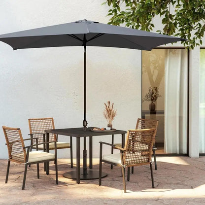 2x3m Rectangular Patio Umbrella Cloth Replacement Canopy Summer UV Protection Cantilever Parasol Top For Outdoor Deck Backyard
