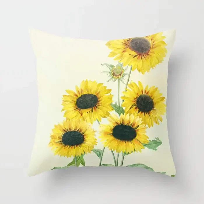 Sunflower Cushion Cover Summer Sofa Pillow  Bedroom Home Decor Car Office
