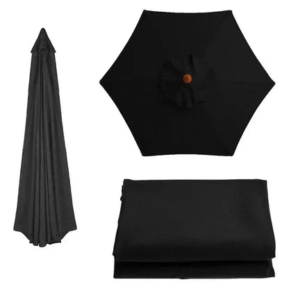 2/2.7/3M Parasol Replacement Cloth Without Stand Parasol Umbrella Cover Waterproof Sunshade Cloth Canopy Patio Garden Cover