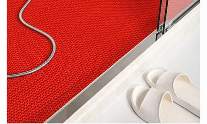 Drainage Non Slip Commercial Floor Mat PVC Drainage Bathroom Pool Floor Mat Mesh Big Hollow Door Mat Roll for Swim Pool