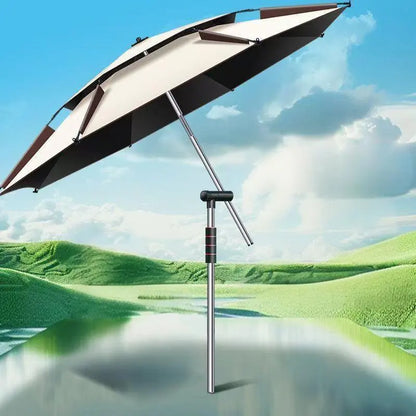 Fishing Umbrella 2.0-2.4M New Fashion Outdoor Sun Protection Windproof Waterproof Parasol Portable Large Beach Umbrella Shade