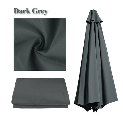Parasol Replacement Cloth Outdoor Garden 2/2.5/2.7/3M Umbrella Cover Waterproof Sunshade Canopy For 6 Ribs/8 Ribs Parasol Cover
