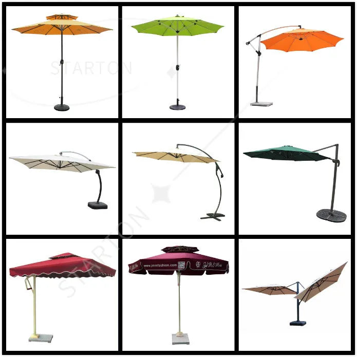 Outdoor Hot Sale Garden Furniture Set Umbrella High Quality Patio Umbrella Double Top Middle Pole Umbrella