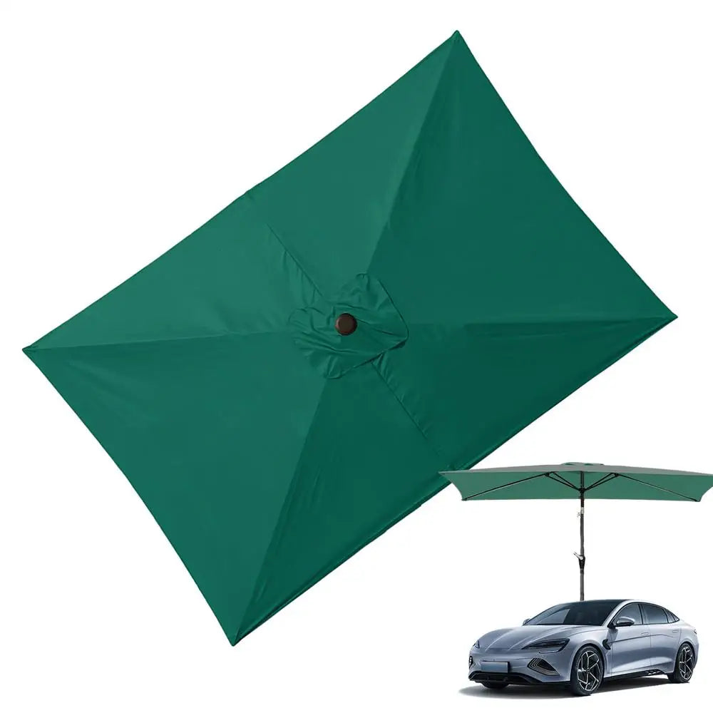 2x3m Rectangular Patio Umbrella Cloth Replacement Canopy Summer UV Protection Cantilever Parasol Top For Outdoor Deck Backyard