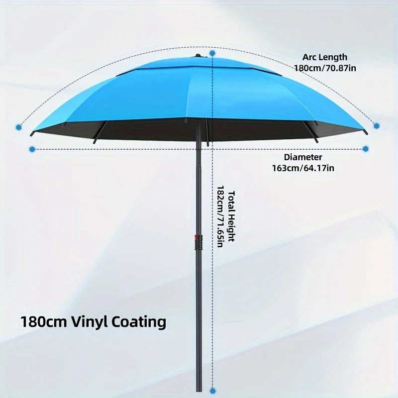 Fishing Umbrella, Outdoor Sunshade Umbrella for Anglers, Portable, For Fishing, Stall, Garden, Shop &amp; Outdoor Activities