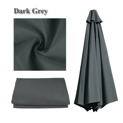 Parasol Replacement Cover 6 Ribs/8 Ribs Market Patio Umbrella Cloth Canopy Cover Waterproof Sunshade For Outdoor Garden