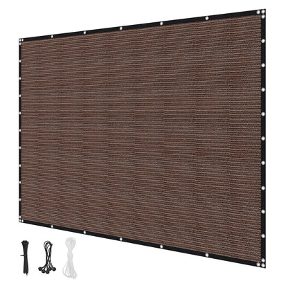 Sun Shade Cloth, 10 X 12 Ft Pergola Shade Cover With Stainless Steel Grommets, Sun Shades Canopy Privacy Screen With 140 GSM HDPE Material, For Outdoor, Patio, Garden, AndBackyard Brown