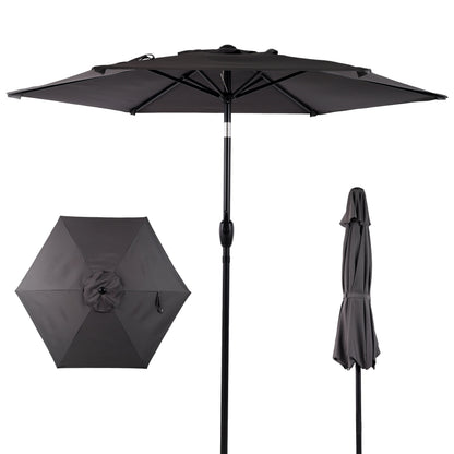 10FT Patio Umbrella with Tilt and Crank Mechanism - Multiple Colors