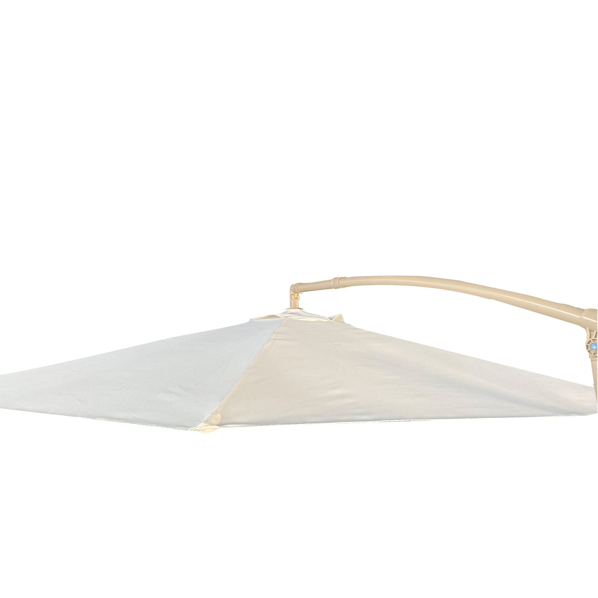 10ft Offset Patio Umbrella with UV-Resistant Fabric - Beige