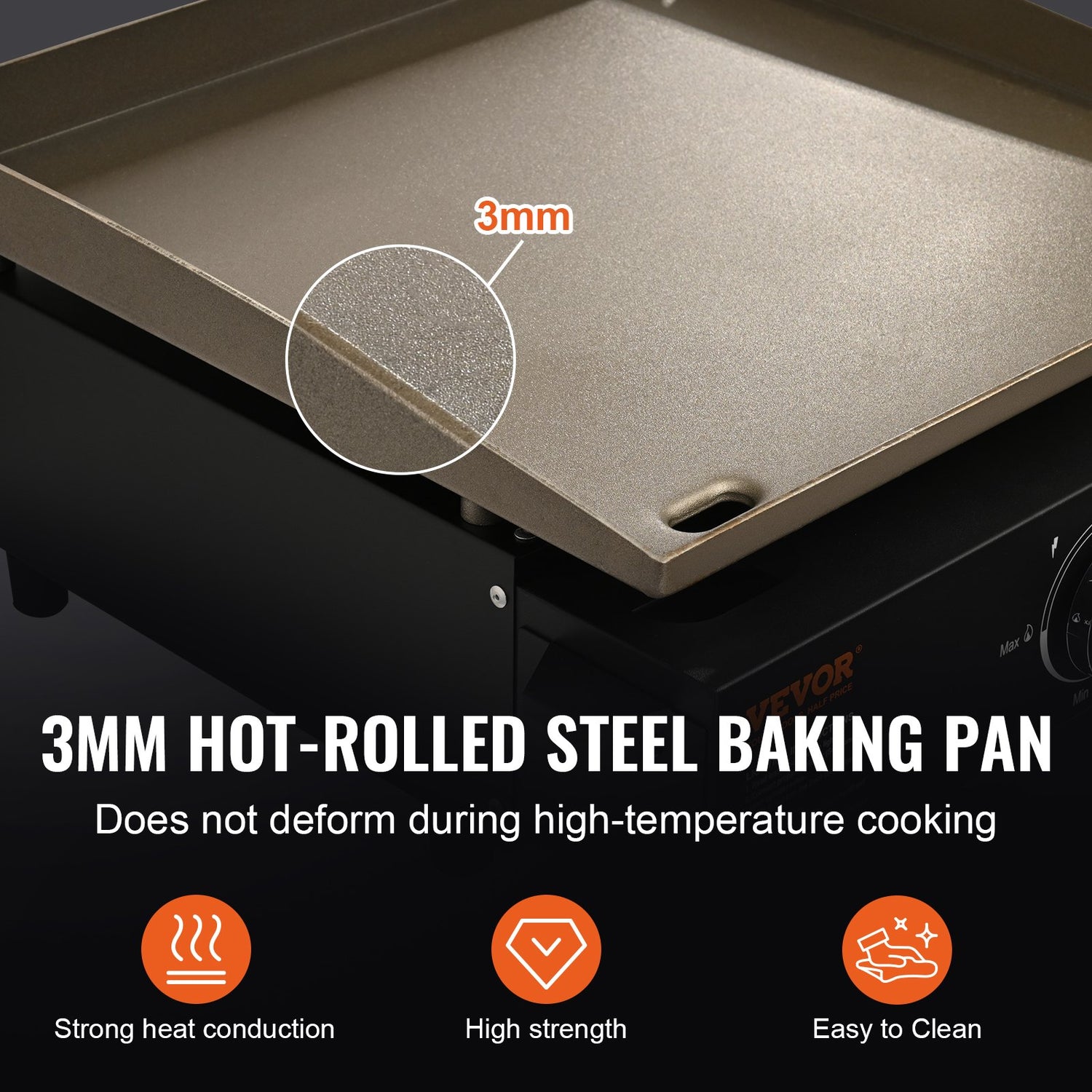 Commercial Griddle, 16.9&