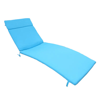 52005.00CUSH- BLU  2PCS  SALEM Outdoor Chaise Lounge Cushion  Without Chaise Lounge