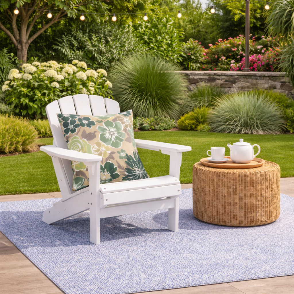 2 Pack Outdoor Throw Pillows, Waterproof &amp; Fade-Resistant Patio Cushions For Garden, Porch, Poolside Furniture - Soft &amp; Comfortable Decorative Pillow Covers 18x18 Inch, Magpie Fabrics