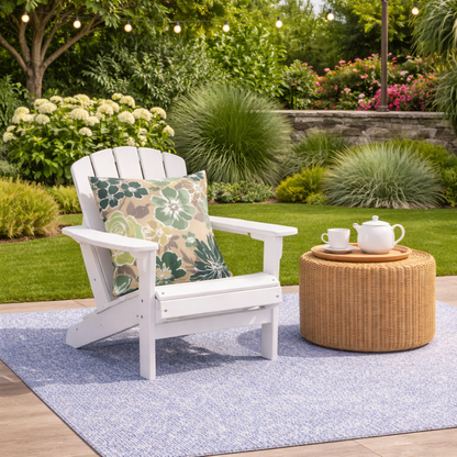 2 Pack Outdoor Throw Pillows, Waterproof &amp; Fade-Resistant Patio Cushions For Garden, Porch, Poolside Furniture - Soft &amp; Comfortable Decorative Pillow Covers 18x18 Inch, Magpie Fabrics