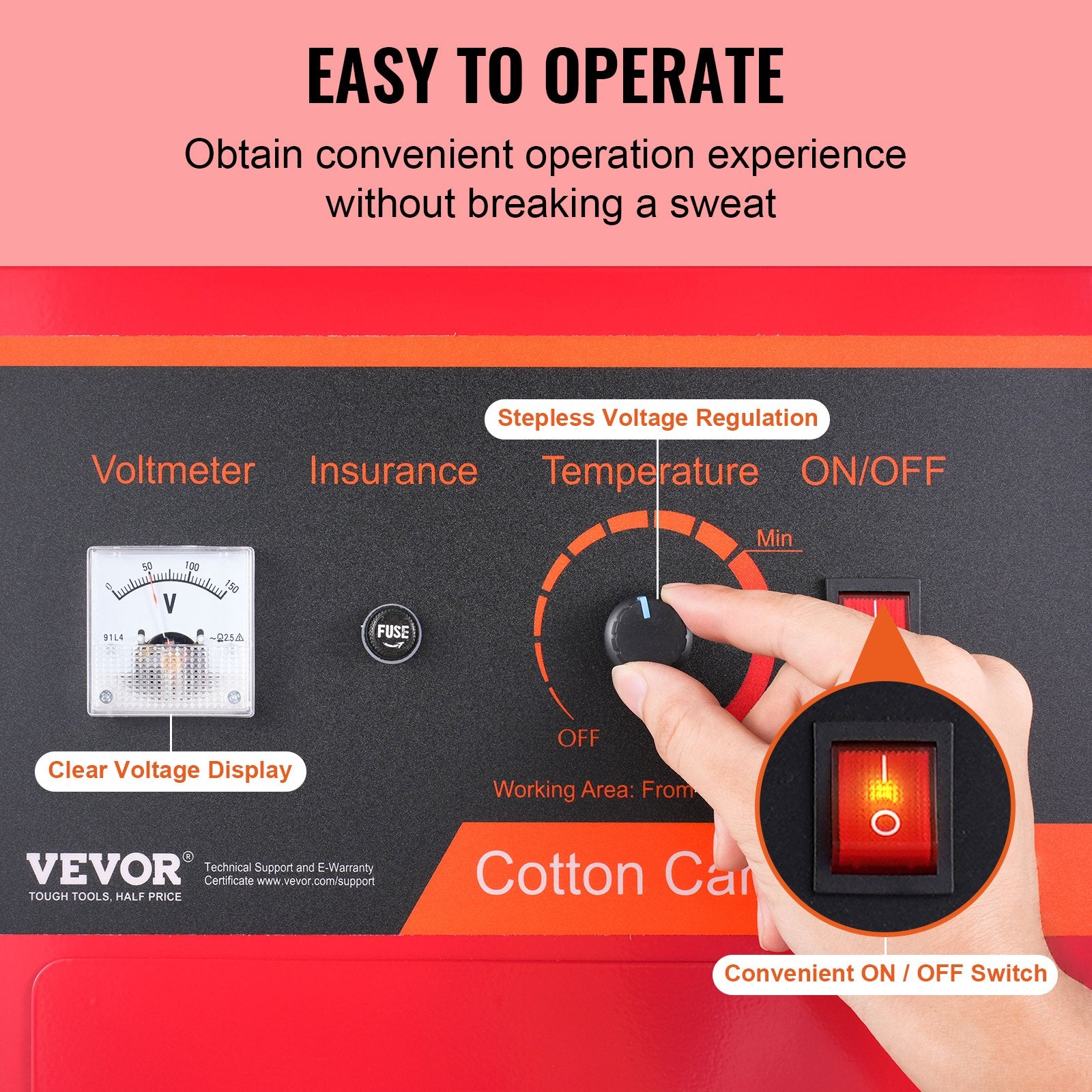 Electric Cotton Candy Machine, 1000W Candy Floss Maker, Commercial Cotton Candy Machine With Stainless Steel Bowl, Sugar Scoop, And Drawer, Perfect For Home Kids Birthday, Family Party, Red