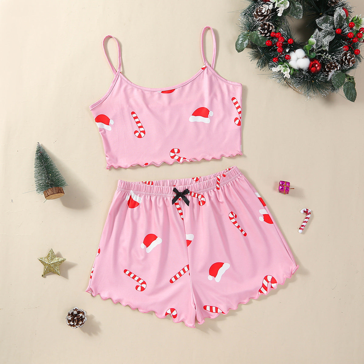 Christmas European And American Thin Pajamas Women&