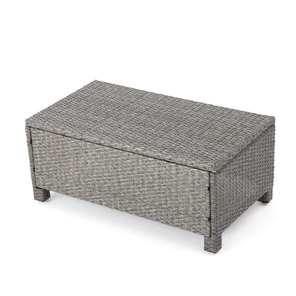 Puerta 4-Piece Outdoor Furniture Set with Water-Resistant Cushions - Rattan